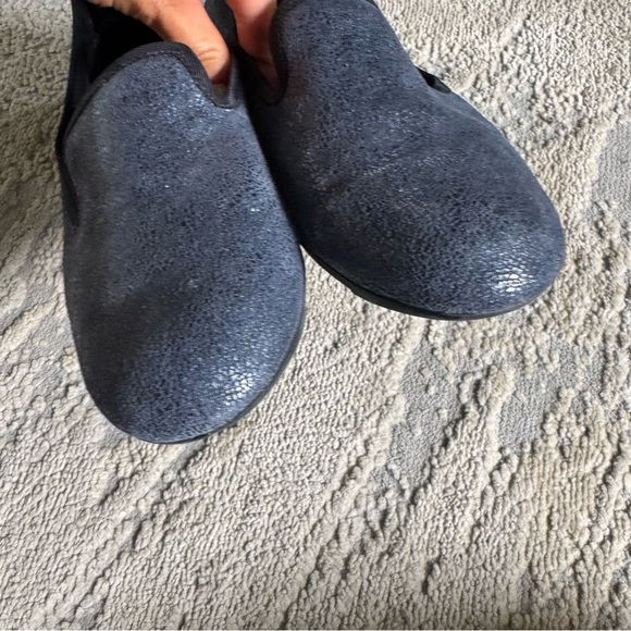 Munro flats loafers Barb Blue Printed Metallic Shoes comfort  Size 9 - Picture 3 of 13